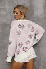 Fierce Love Leopard Heart Sweater #Firefly Lane Boutique1