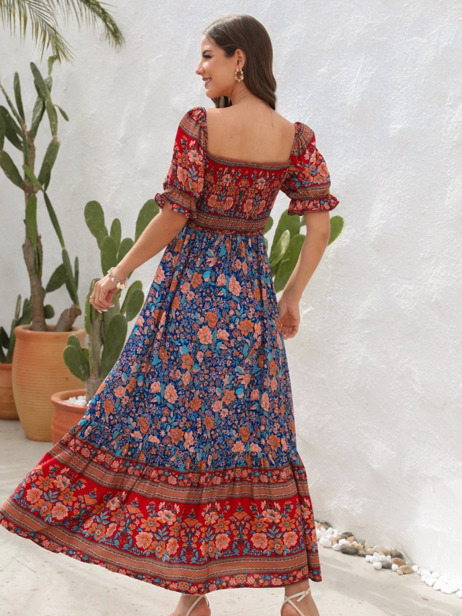 Folklore Melody Off Shoulder Bohemian Summer Dress #Firefly Lane Boutique1