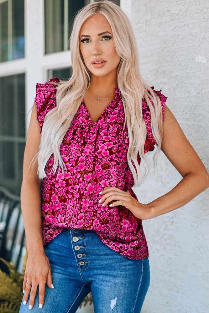 Garden Essence Pretty Floral Blouses #Firefly Lane Boutique1