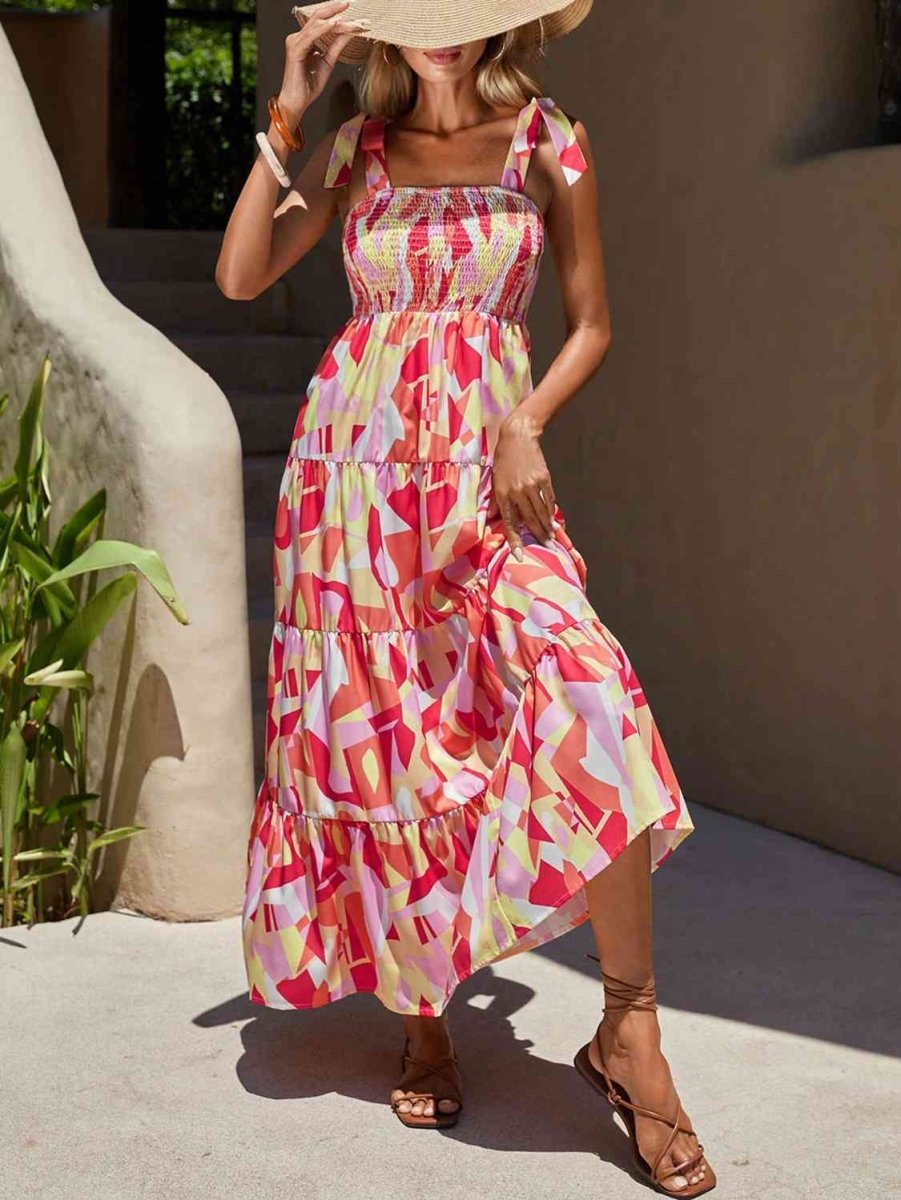 Golden Glow Printed Maxi Dresses For Womens #Firefly Lane Boutique1