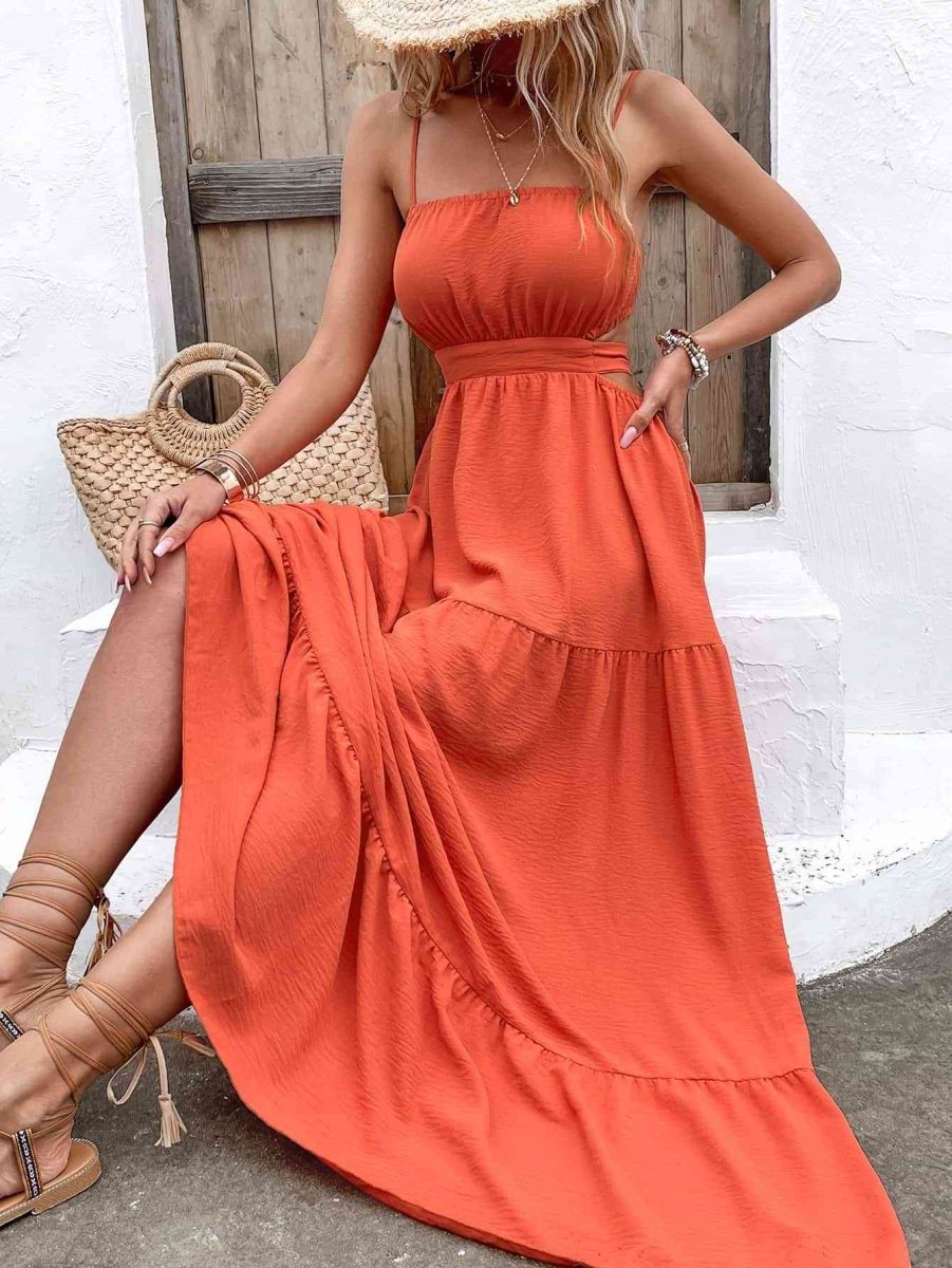 Golden Horizon Orange Maxi Dress #Firefly Lane Boutique1