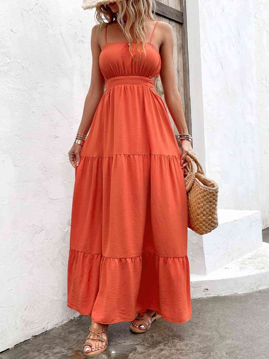 Golden Horizon Orange Maxi Dress #Firefly Lane Boutique1