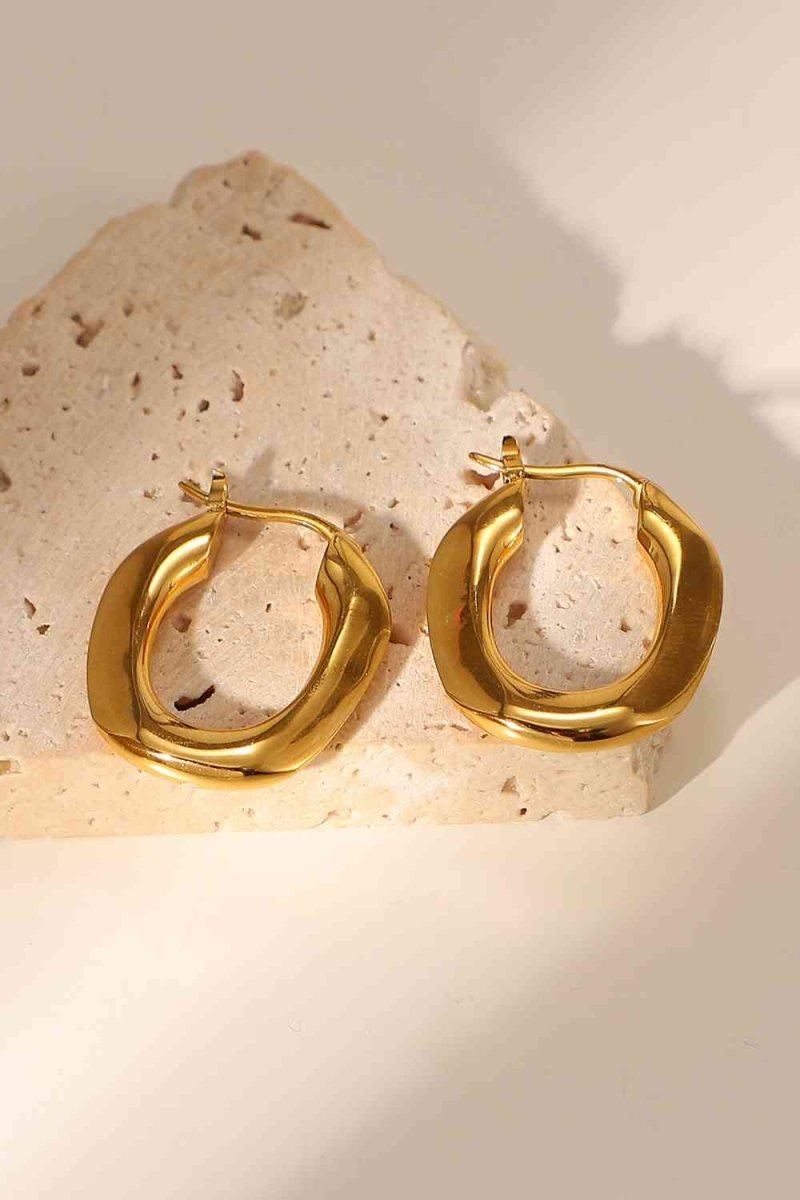Graceful Orbit Oval Hoop Earrings #Firefly Lane Boutique1
