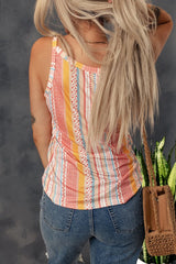 Harmony Haven Colorful Striped Tank Top #Firefly Lane Boutique1