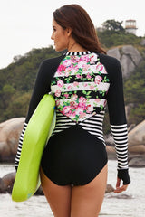 High Tides Long Sleeve One Piece Swimsuit #Firefly Lane Boutique1