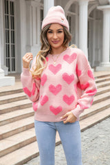 Hold my Hand Fuzzy Heart Sweater #Firefly Lane Boutique1