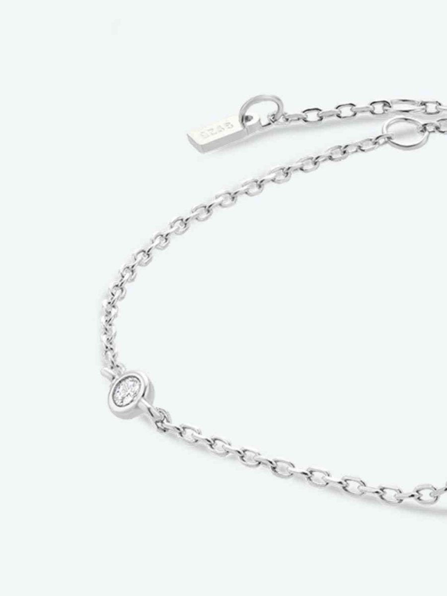 Identity Charm 925 Sterling Silver Initial Bracelet #Firefly Lane Boutique1