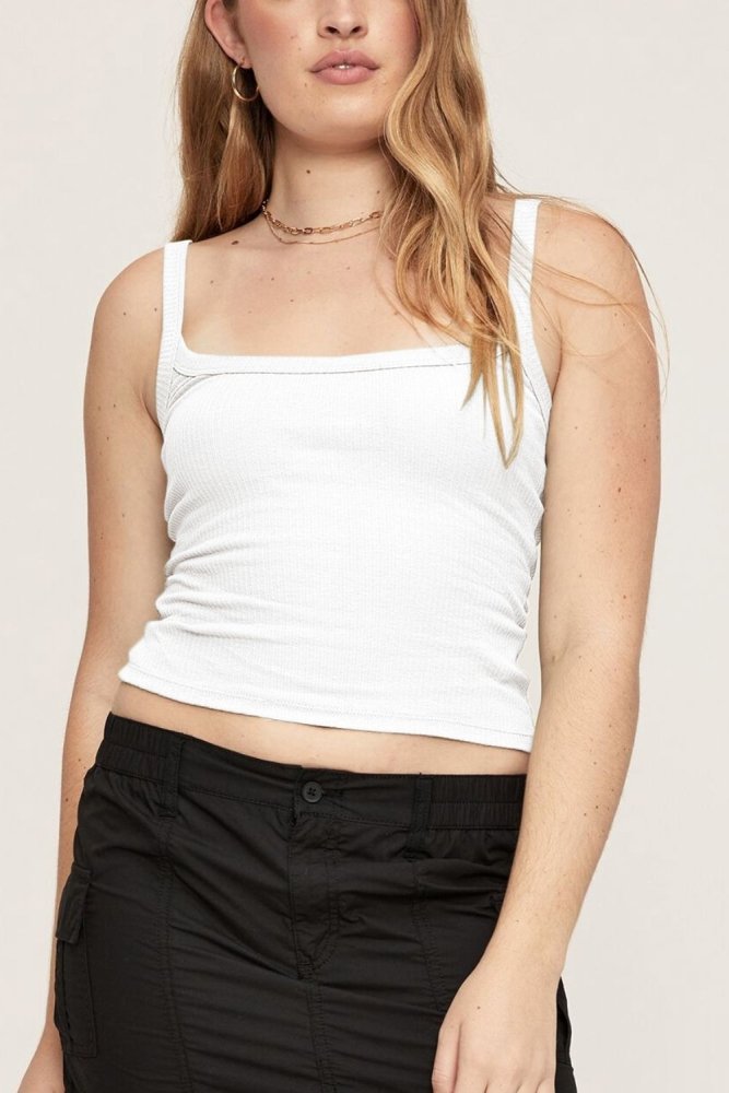 In Your Dreams Solid Ribbed Crop Tank Top #Firefly Lane Boutique1