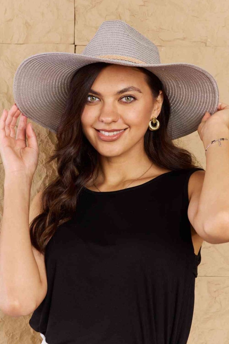 Keep Me Close Braided Rope Straw Fedora Hat #Firefly Lane Boutique1