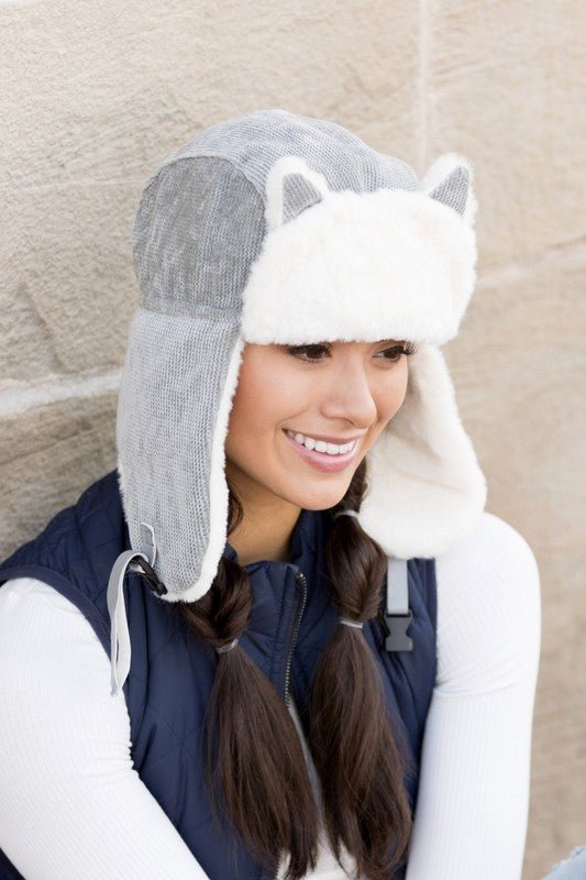 Kitten Trapper Hat with Ear Flaps #Firefly Lane Boutique1