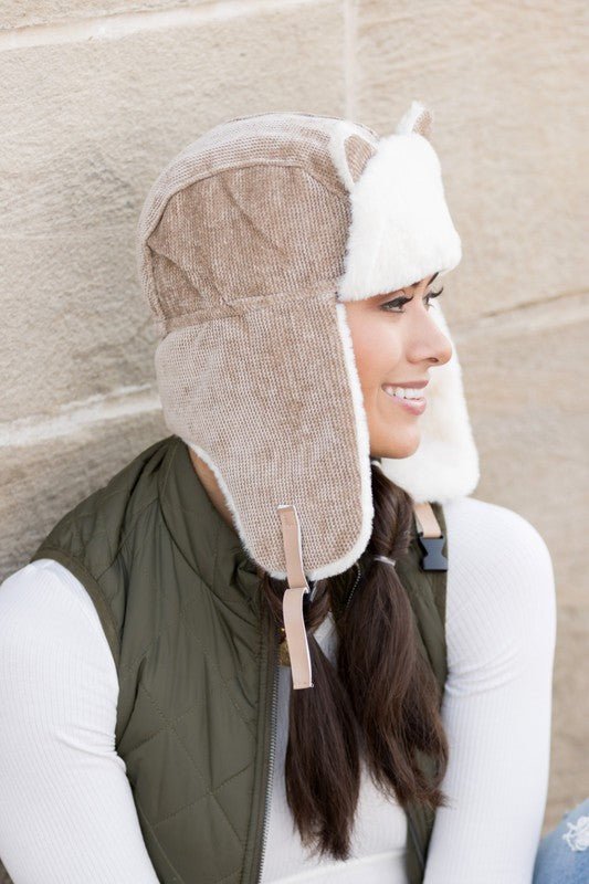 Kitten Trapper Hat with Ear Flaps #Firefly Lane Boutique1