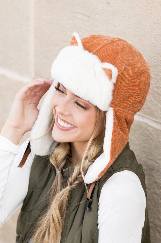 Kitten Trapper Hat with Ear Flaps #Firefly Lane Boutique1