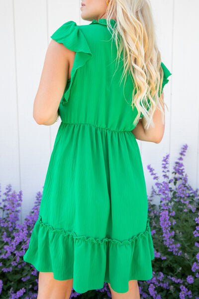 Kiwi Kissed Green Mini Dress #Firefly Lane Boutique1