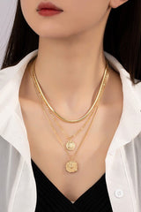 Layered Coin Pendant Necklace #Firefly Lane Boutique1
