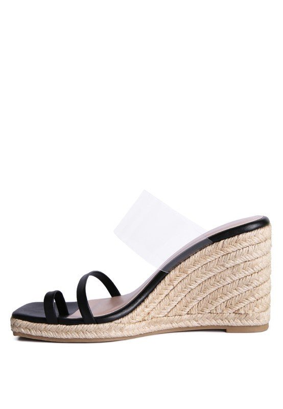 London Rag Clear Path Toe Ring Espadrilles Wedge Sandals #Firefly Lane Boutique1