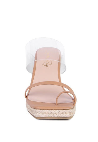London Rag Clear Path Toe Ring Espadrilles Wedge Sandals #Firefly Lane Boutique1