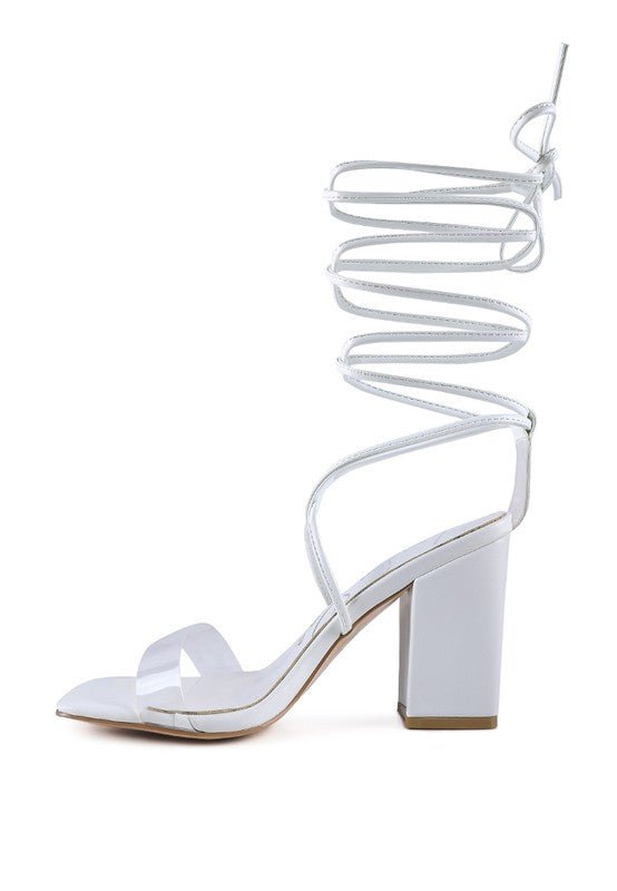 London Rag High Cult Strappy Tie-Up Block Heels #Firefly Lane Boutique1