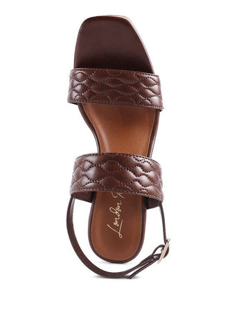 London Rag Mohana Quilted High Wedge Heel Sandals #Firefly Lane Boutique1