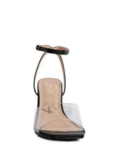 London Rag Twinkle Clear Block Heel Sandal #Firefly Lane Boutique1