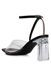 London Rag Twinkle Clear Block Heel Sandal #Firefly Lane Boutique1