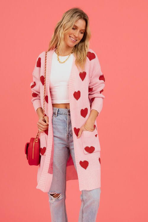 Love Letter Printed Heart Cardigan #Firefly Lane Boutique1