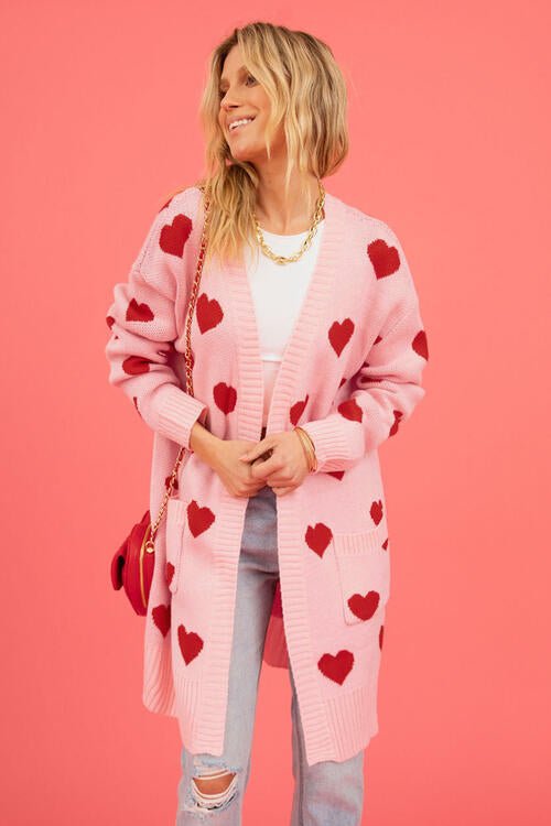 Love Letter Printed Heart Cardigan #Firefly Lane Boutique1