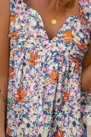 Magical Charm Sleeveless Floral Top #Firefly Lane Boutique1