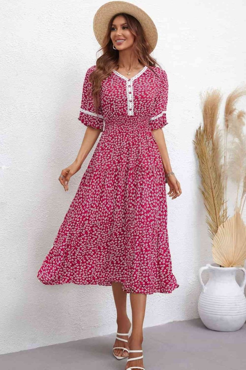 Meadow Breeze Floral Print Dress #Firefly Lane Boutique1
