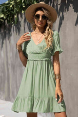 Meadow Mist Green Mini Dress #Firefly Lane Boutique1