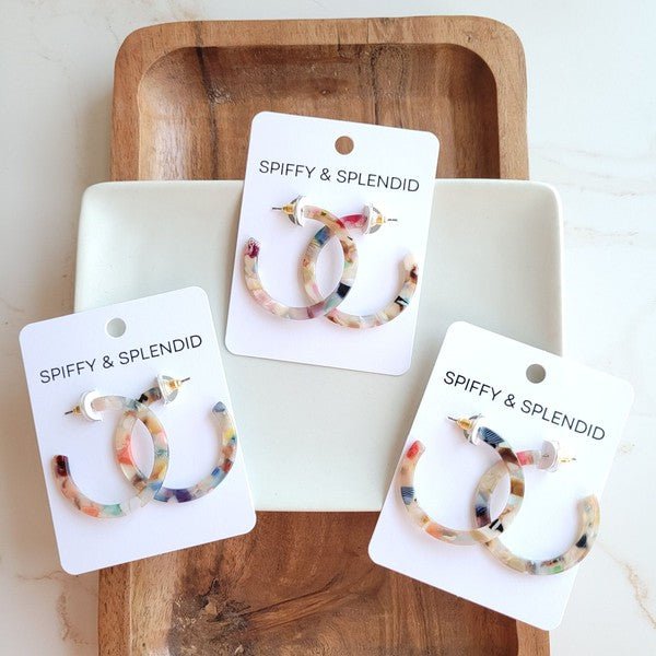 Medium Size Acrylic Hoop Earrings #Firefly Lane Boutique1