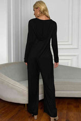 Midnight Muse Black Long Sleeve Jumpsuit #Firefly Lane Boutique1