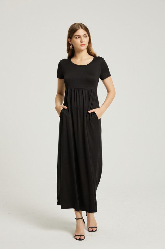 Midnight Reflections Long Black Dress #Firefly Lane Boutique1