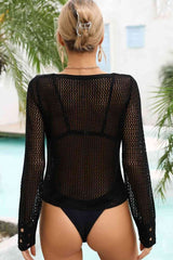 Midnight Swim Long Sleeve Cover-Up #Firefly Lane Boutique1