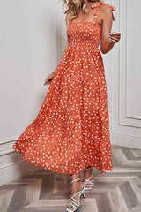 Midsummer Dreams Sleeveless Polka Dot Maxi Dress #Firefly Lane Boutique1