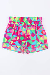 Multicolor Rapids Elastic Waist Shorts #Firefly Lane Boutique1