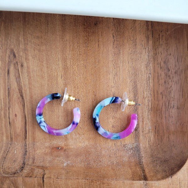 Multicolored Mini Hoop Earring #Firefly Lane Boutique1