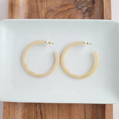 Neutral Cameron Hoop Earrings #Firefly Lane Boutique1