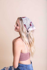 Orchid Floral Head Bandana #Firefly Lane Boutique1
