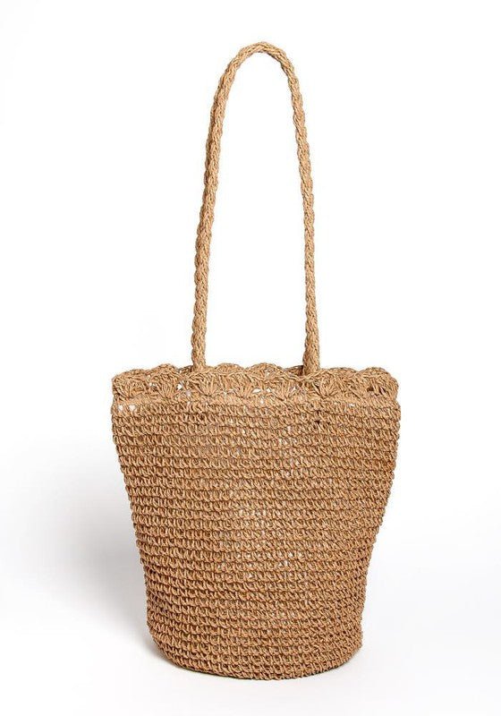 Paradise Island Straw Shoulder Bag #Firefly Lane Boutique1