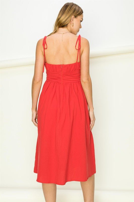 Perfect Timing Pleated A-Line Dress #Firefly Lane Boutique1
