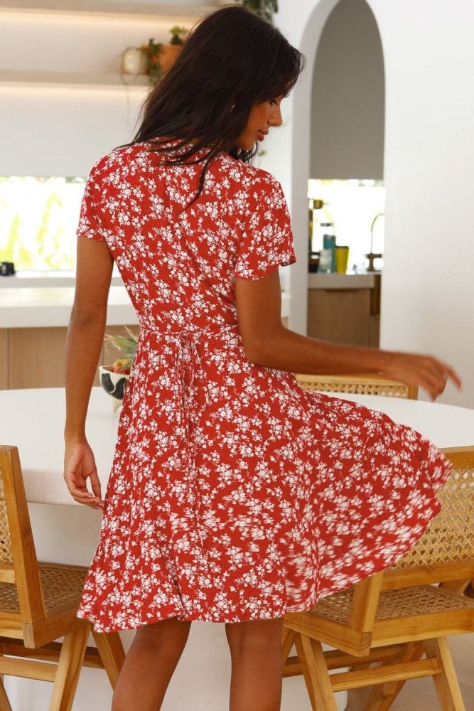 Petal Breeze Ditsy Floral Mini Dress #Firefly Lane Boutique1