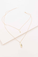 Petal Pendant Gold Layered Necklace #Firefly Lane Boutique1