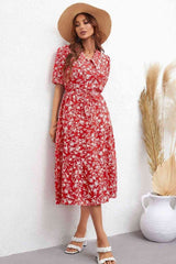 Petals in Bloom Midi Floral Summer Dress #Firefly Lane Boutique1