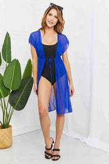 Pool Day Blue Mesh Swim Cover Up #Firefly Lane Boutique1