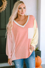 Prism Fusion Color Block Sweatshirt with Pocket #Firefly Lane Boutique1
