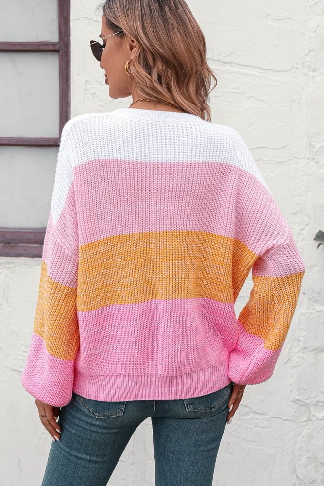 Prism Palette Color Block Striped Sweater #Firefly Lane Boutique1