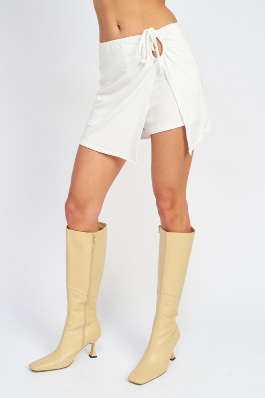 Pure Breeze White Mini Skirt #Firefly Lane Boutique1
