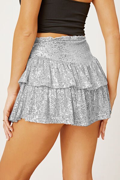 Radiant Allure Layered Mini Sequin Skirt #Firefly Lane Boutique1