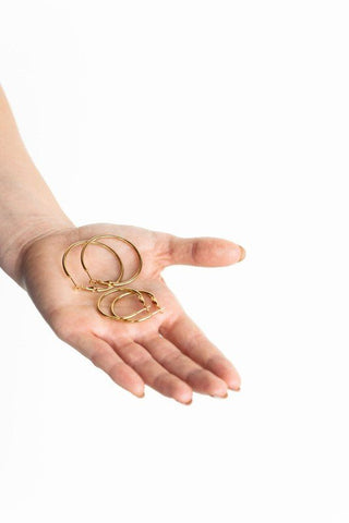 Remi Hoop Earrings- 18k Gold Plated - Size Medium #Firefly Lane Boutique1