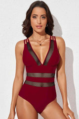 Sandy Beaches One Piece Mesh Swimsuit #Firefly Lane Boutique1